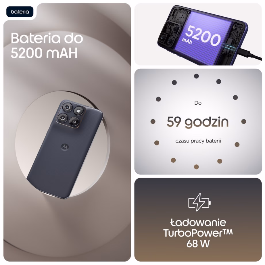 Nutitelefon Motorola Moto Edge 70 Fusion 5G 8/256 GB, Snapdragon 7s Gen 3, PANTONE Silhouette - 3
