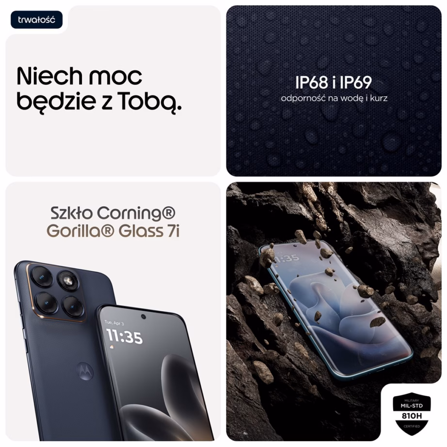 Nutitelefon Motorola Moto Edge 70 Fusion 5G 8/256 GB, Snapdragon 7s Gen 3, PANTONE Silhouette - 4