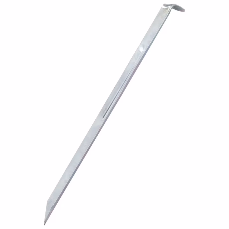 Tsingitud terasest telgivaiad, 24 tk, 30 cm, Ø20 mm, hõbedane - 2