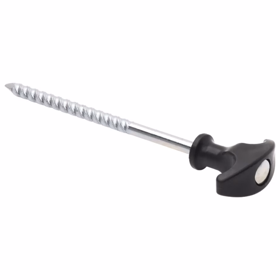 Tsingitud terasest telgivaiad keermestatud pinnaga, 12 tk, 17 cm, Ø 7 mm - 4