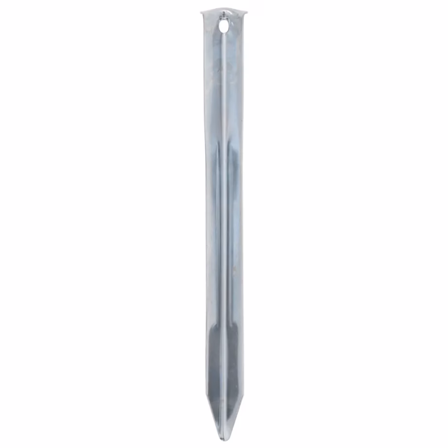 Tsingitud terasest telgivaiad, 24 tk, 22 cm, Ø20 mm, hõbedased - 4
