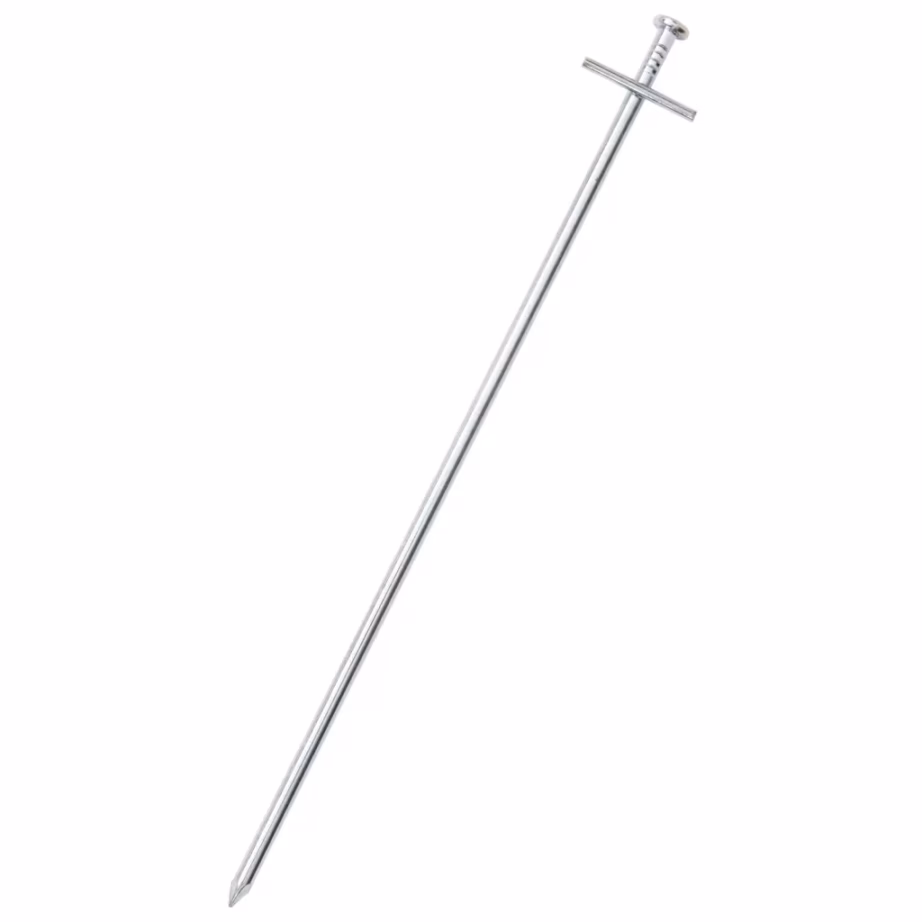 Tsingitud terasest telgivaiad T-otsaga, 24 tk, 29,5 cm, Ø 6 mm - 2