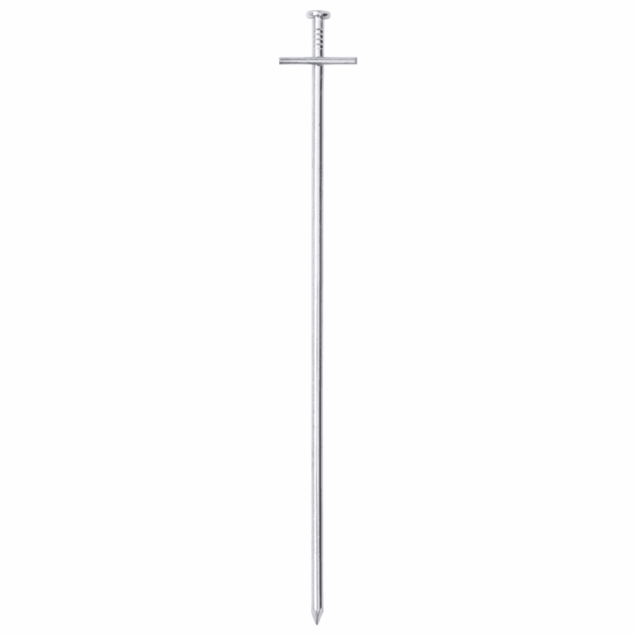 Tsingitud terasest telgivaiad T-otsaga, 24 tk, 29,5 cm, Ø 6 mm - 3