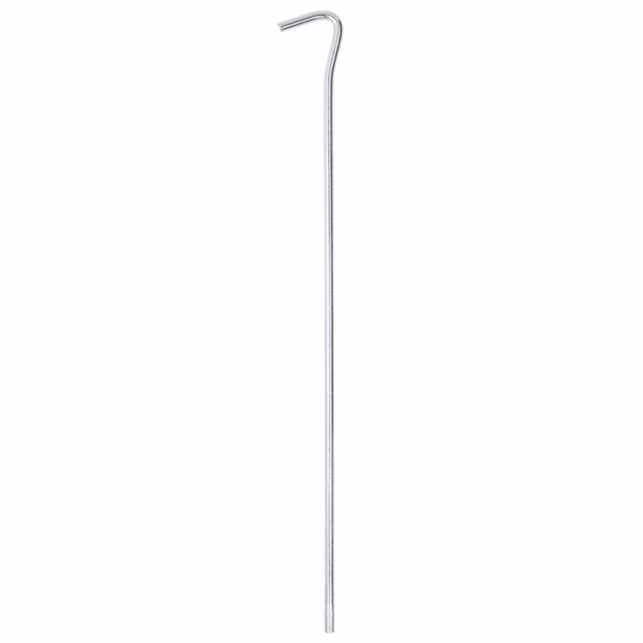 Tsingitud terasest telgivaiad konksuga, 50 tk, 30 cm, Ø 5 mm - 3