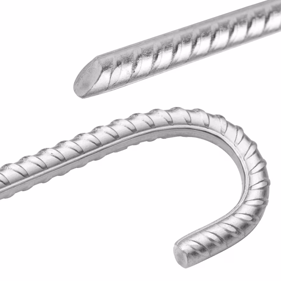 Tsingitud terasest telgivaiad konksuga, 6 tk, 41,5 cm, Ø12 mm - 4