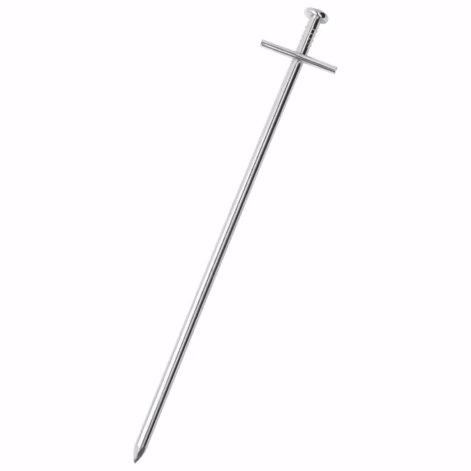 Tsingitud terasest telgivaiad T-peaga, 23 cm, 24 tk - 2