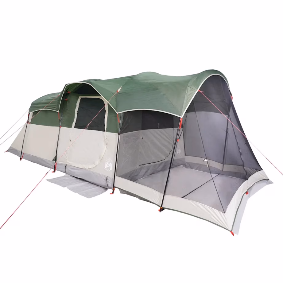 Roheline veekindel tunnel-peretelk 8 inimesele, eeskodaga, 610 x 244 x 198 cm - 5