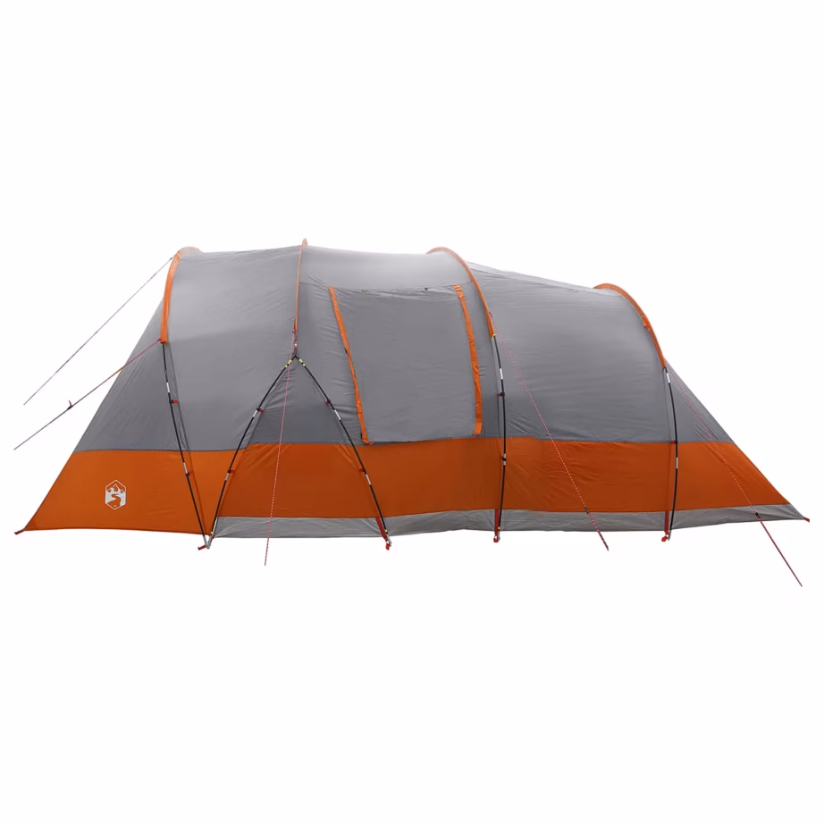 Tunnelitelk peredele, hall ja oranž, 560 x 395 x 212 cm, veekindel 185T polüester PU-kattega, eemaldatava ruumijagajaga - 5