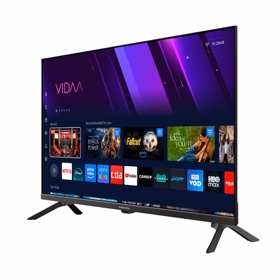 Nutiteler Kruger & Matz KM0232-V3, 32″ (81,3 cm) HD, Wi‑Fi, must - 2