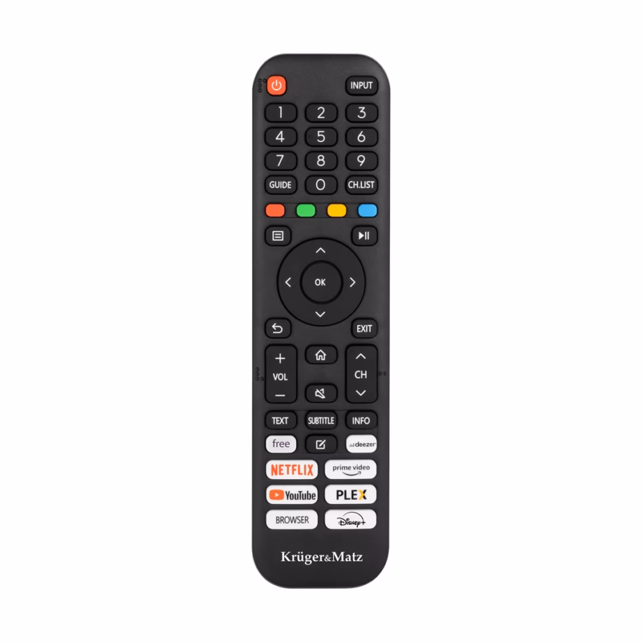 Nutiteler Kruger & Matz KM0232-V3, 32″ (81,3 cm) HD, Wi‑Fi, must - 7