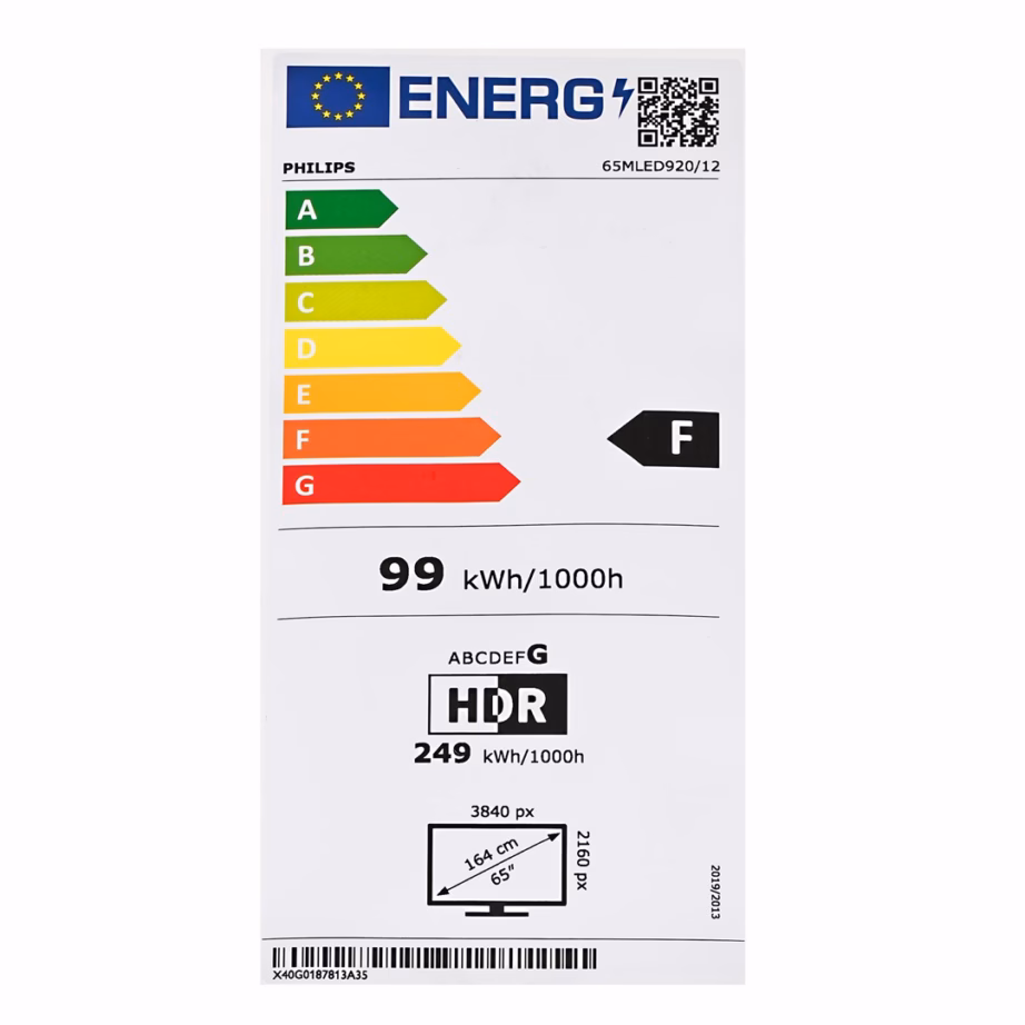 Nutiteler Philips 65MLED920, 65″ (165,1 cm), Wi‑Fi, Bluetooth, VESA 300 × 300, must - 17