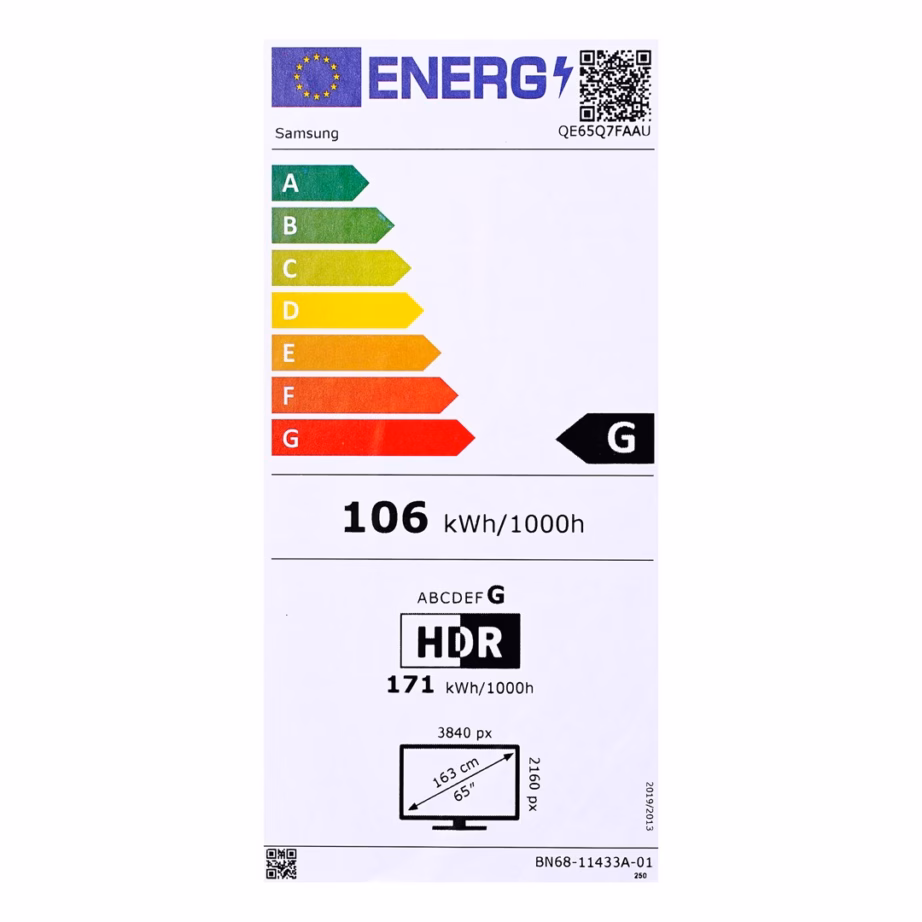 Teler Samsung Q7F QE65Q7FAAU, 65″ (165,1 cm), 4K Ultra HD, Smart TV, Wi‑Fi - 18
