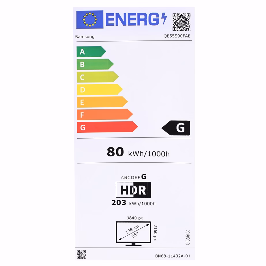 4K Ultra HD nutiteler Samsung QE65S90FAT, 65″ (165,1 cm), Wi‑Fi, must - 23