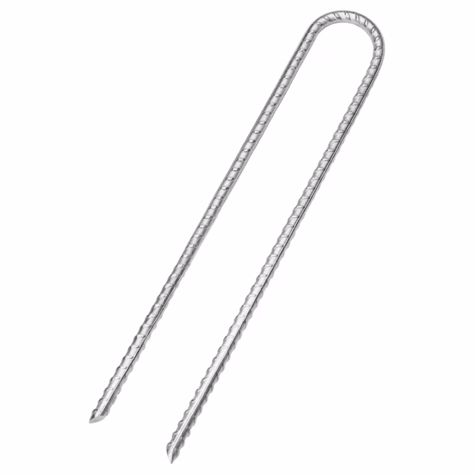 U-kujulised telgivaiad, 12 tk, tsingitud teras, 30 cm, Ø7 mm - 3