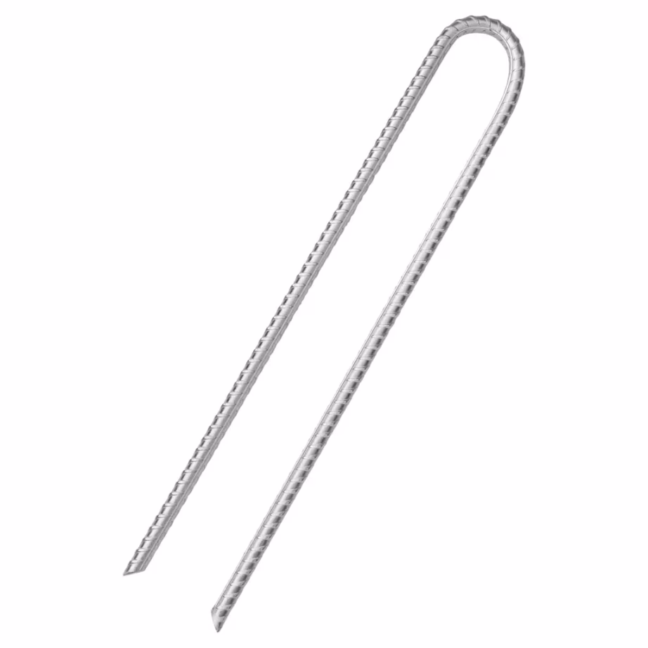 U-kujulised telgivaiad, tsingitud teras, 37 cm, Ø10 mm, 12 tk - 3
