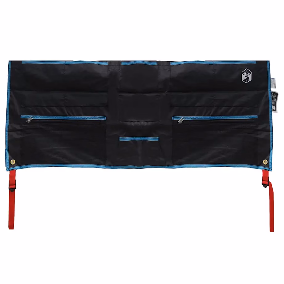 Riputatav väline hoiukott taskutega, must-sinine Oxford-kangas, 98 x 47 cm - 6