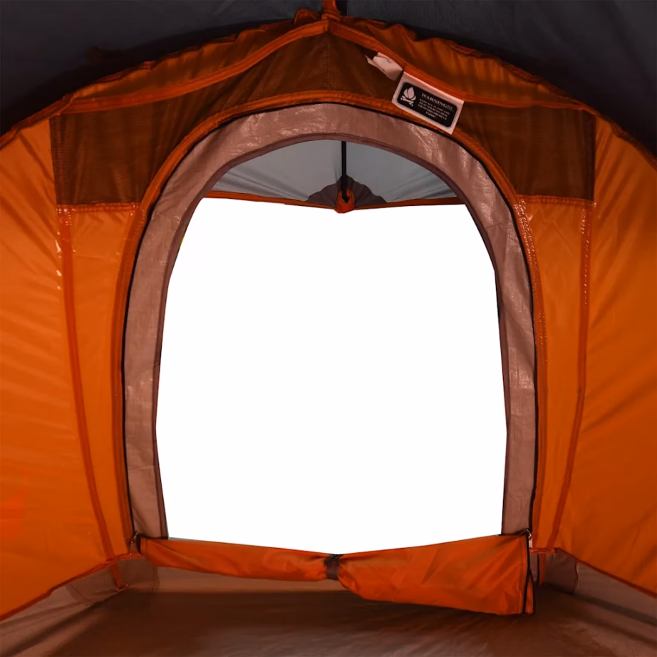 Veekindel matkatelk 1 inimesele, kuppel, hall ja oranž, 130 x 250 x 97 cm - 12