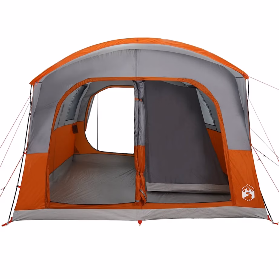 Veekindel autotelk 4 inimesele varikatusega, hall/oranž, 435 x 320 x 213 cm - 6