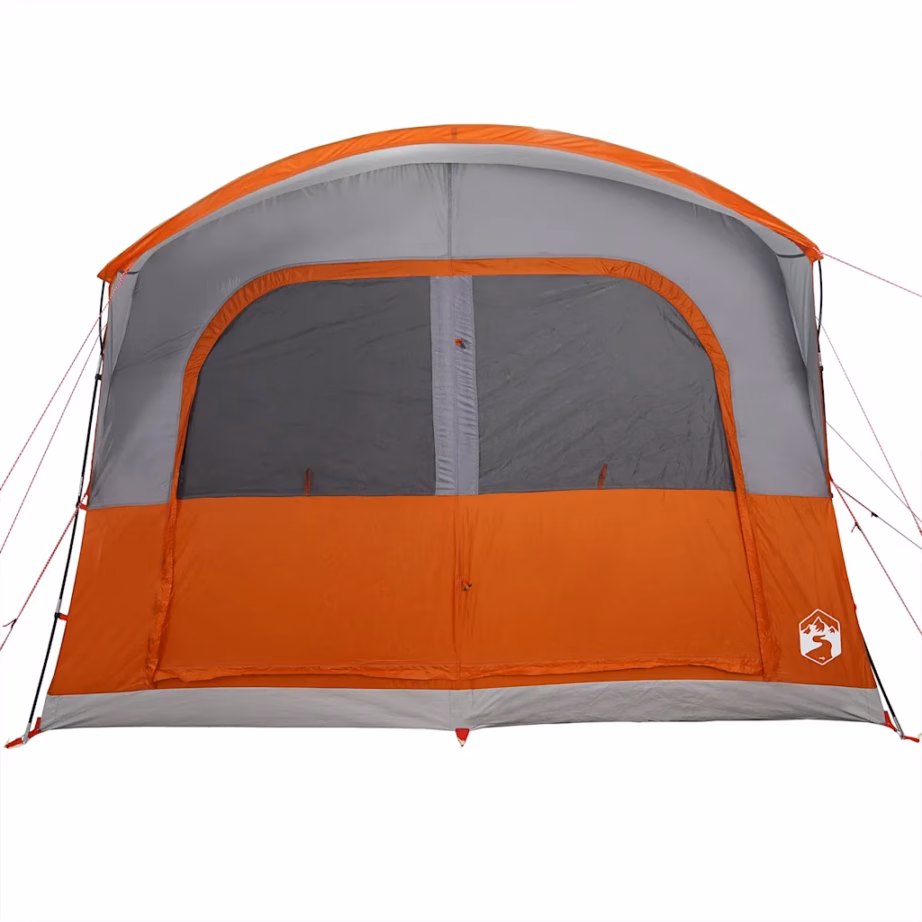 Veekindel autotelk 4 inimesele varikatusega, hall/oranž, 435 x 320 x 213 cm - 7