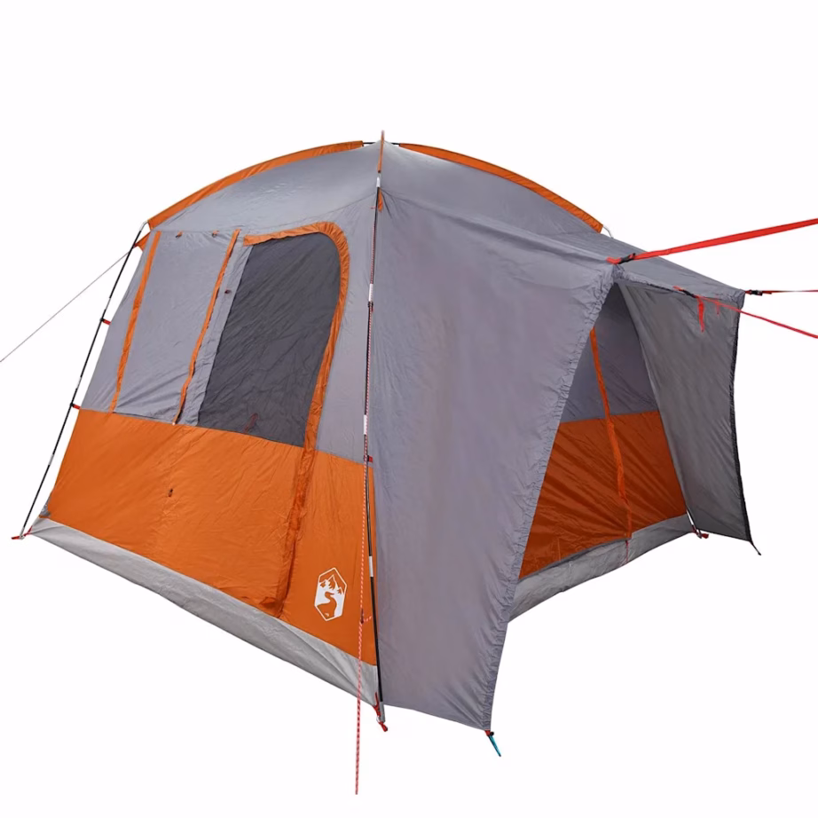 Veekindel autotelk 4 inimesele varikatuse ja kandekotiga, hall/oranž, 314 x 314 x 240 cm, PU-kattega 185T polüester - 5