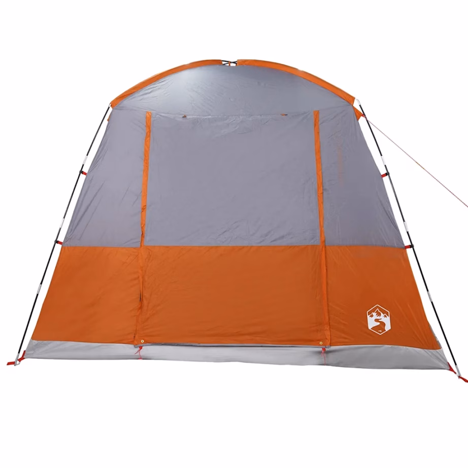 Veekindel autotelk 4 inimesele varikatuse ja kandekotiga, hall/oranž, 314 x 314 x 240 cm, PU-kattega 185T polüester - 8