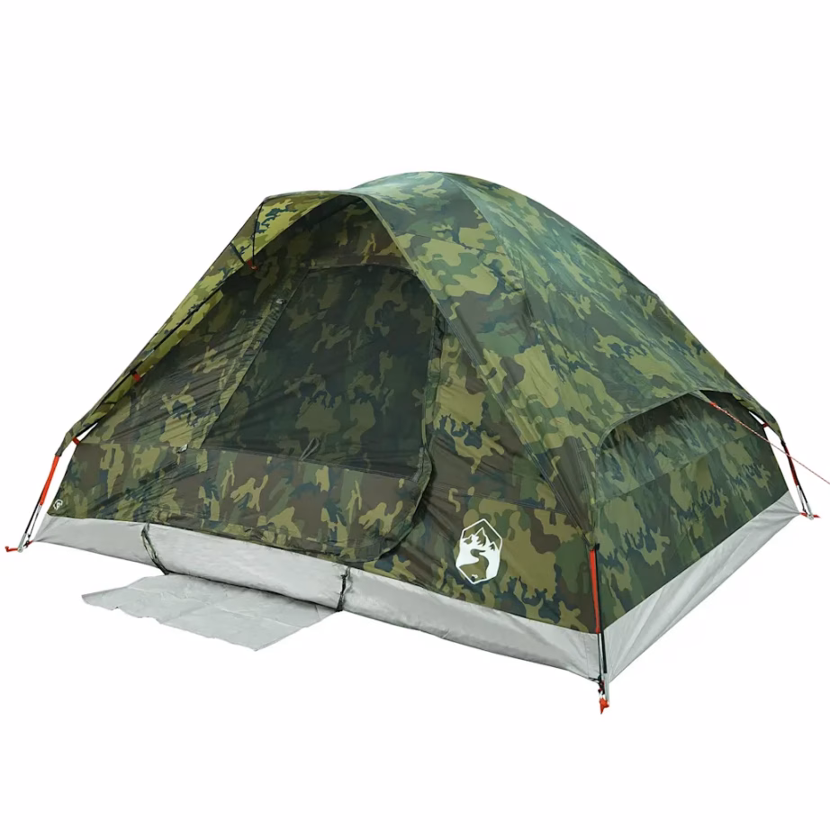 Veekindel kuppeltelk 6 inimesele, kamuflaaž, PU-kattega polüester, 343 x 279 x 188 cm - 5