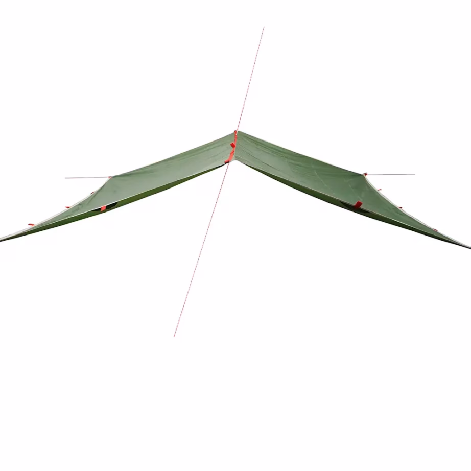 Veekindel matka tuulevari, roheline, 300 x 294 cm, PU-kattega Oxford-kangas - 3