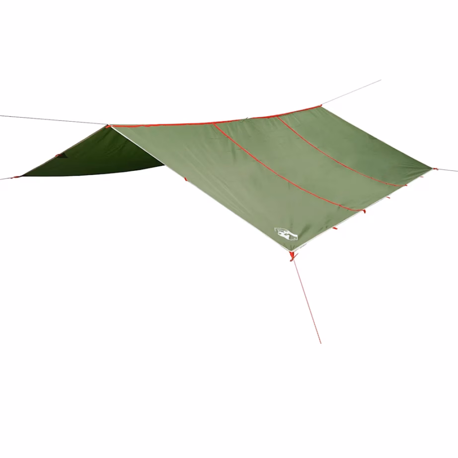 Veekindel matka tuulevari-kate, roheline, 420 x 440 cm, PU-kattega Oxford kangas - 2