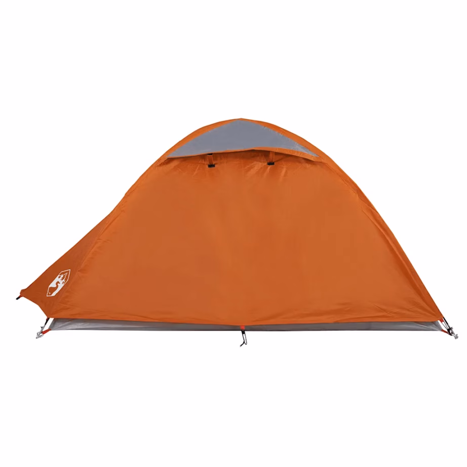 Veekindel kuppelmatkatelk 2 inimesele, oranž, PU-kattega 185T polüester, eemaldatava vihmakatte ja E-pordiga, 254 x 135 x 112 cm - 7