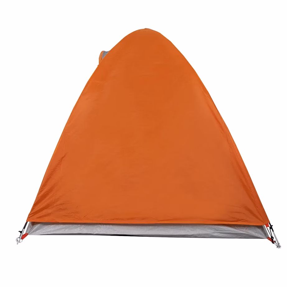 Veekindel kuppelmatkatelk 2 inimesele, oranž, PU-kattega 185T polüester, eemaldatava vihmakatte ja E-pordiga, 254 x 135 x 112 cm - 8
