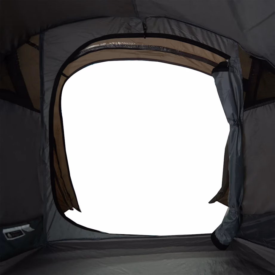 Veekindel matkatelk 3 inimesele, pruun tunneltelk, 280 x 194 x 125 cm - 11