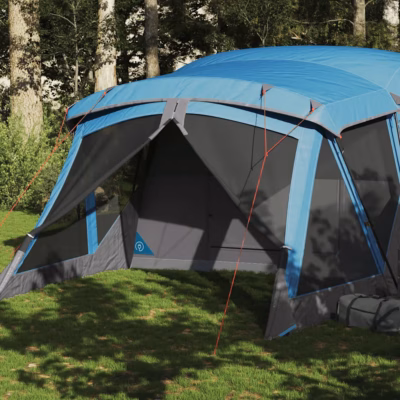 Veekindel matkatelk 4 inimesele eeskoda ja panipaigaga, sinine, 515 x 370 x 220 cm