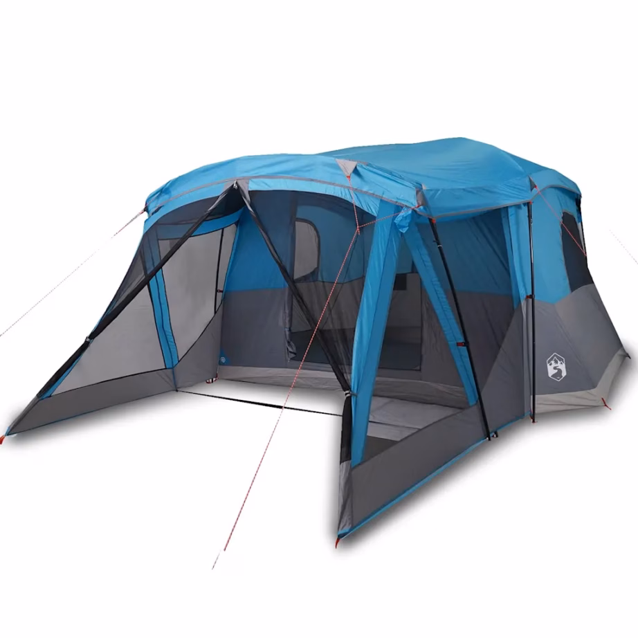 Veekindel matkatelk 4 inimesele eeskoda ja panipaigaga, sinine, 515 x 370 x 220 cm - 2