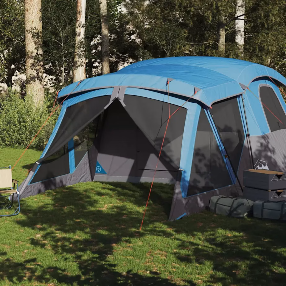 Veekindel matkatelk 4 inimesele eeskoda ja panipaigaga, sinine, 515 x 370 x 220 cm - 3
