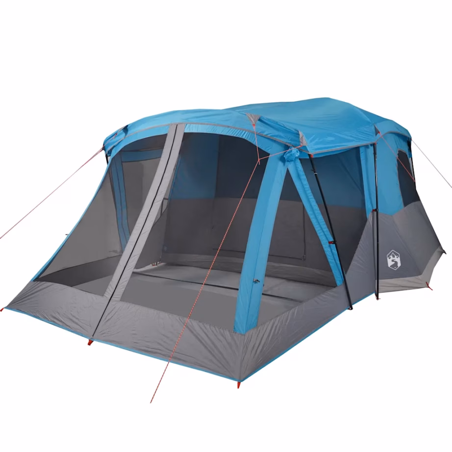 Veekindel matkatelk 4 inimesele eeskoda ja panipaigaga, sinine, 515 x 370 x 220 cm - 5