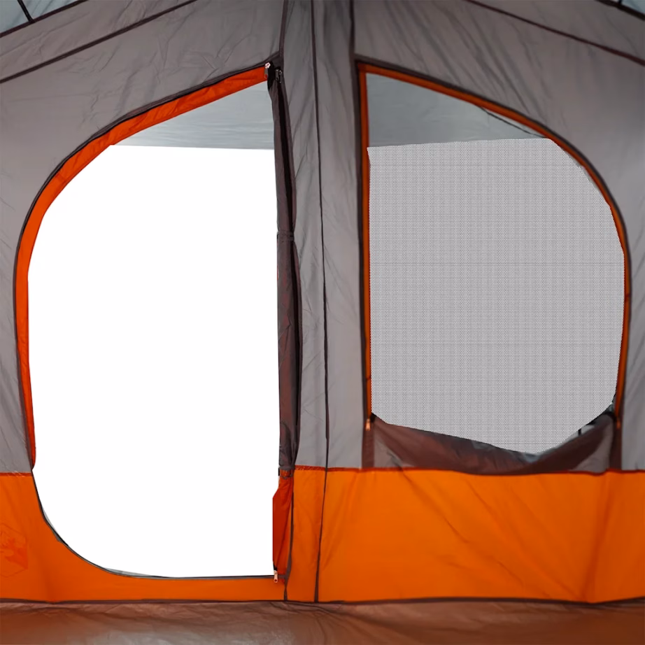 Veekindel matkatelk 5 inimesele, hall ja oranž kabiinkujuline - 11