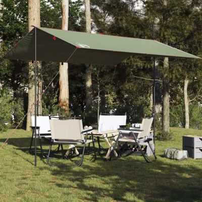 Veekindel matkatuulevari, roheline Oxford-kangas, 360 x 294 cm