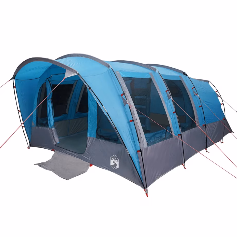 Veekindel sinine tunneltelk 8 inimesele, 3 magamisalaga, 430 x 314 x 178/183 cm - 3