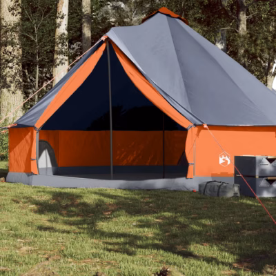 Veekindel peretelk 8 inimesele, tipi kujuline, hall ja oranž, 410 x 410 x 250 cm