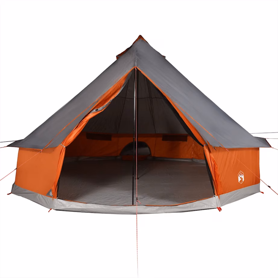 Veekindel peretelk 8 inimesele, tipi kujuline, hall ja oranž, 410 x 410 x 250 cm - 6