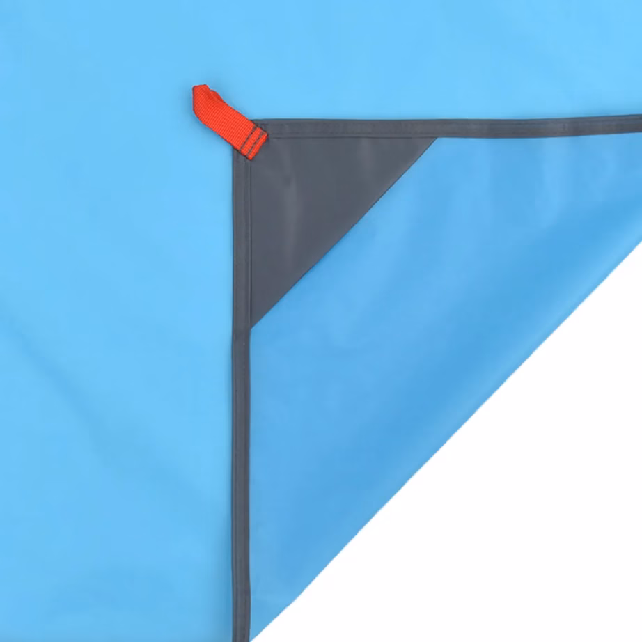 Veekindel piknikutekk kinnitusvaiade ja kandekotiga, sinine, 205 x 155 cm - 4
