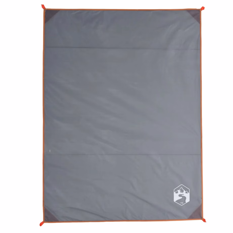 Veekindel piknikutekk kinnitusvaiade ja kandekotiga, hall/oranž, 205 x 155 cm - 2