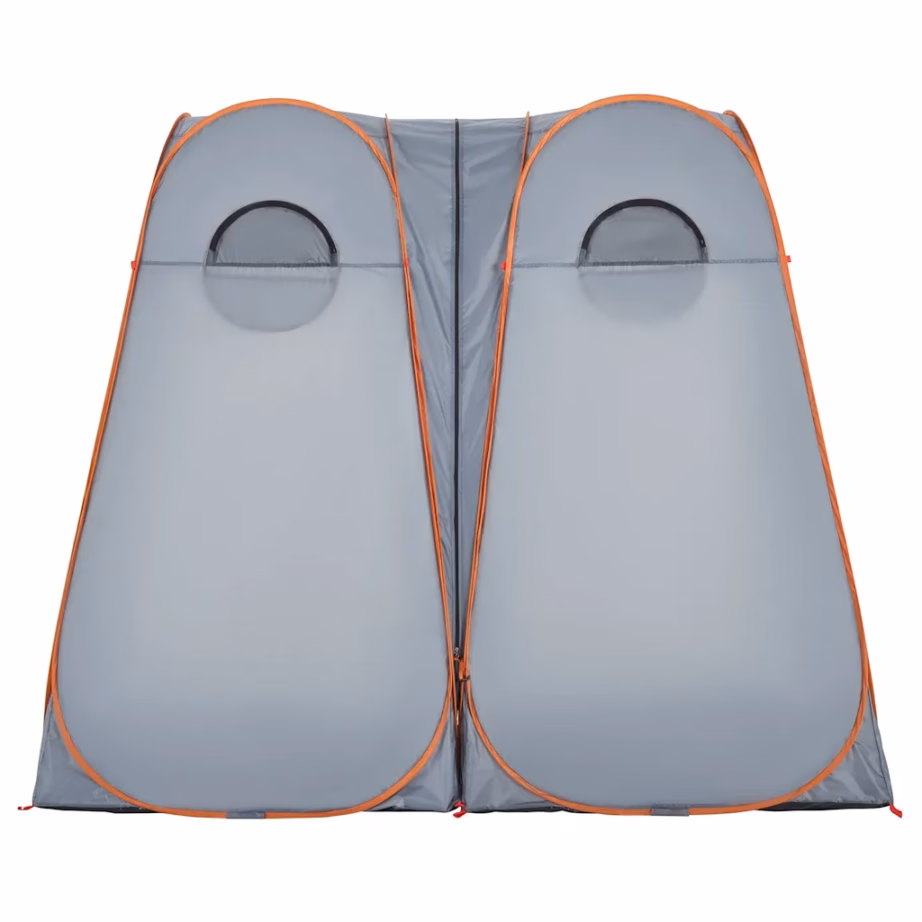 Veekindel pop-up privaatsustelk, 2 uksega, hall/oranž, 233 x 120 x 193 cm - 6