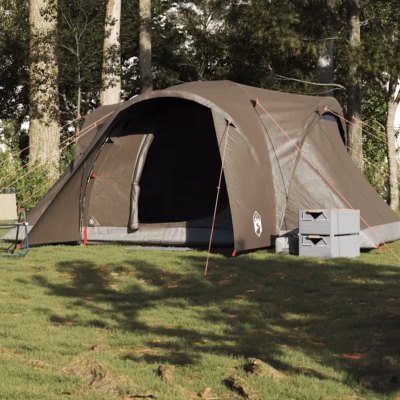 Veekindel pruun peretelk 6 inimesele, kuppeltelk, 375 x 225 x 176 cm