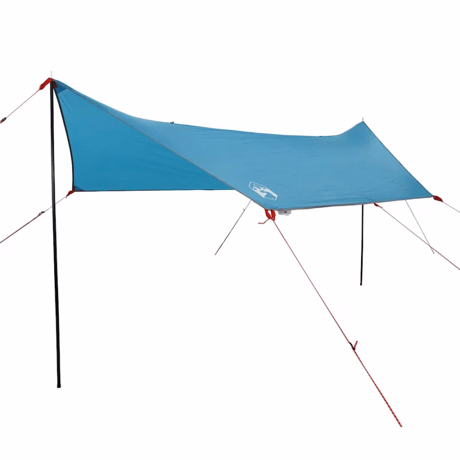 Veekindel sinine autovarikatus, PU-kattega polüester, 410 x 250 x 200 cm - 2