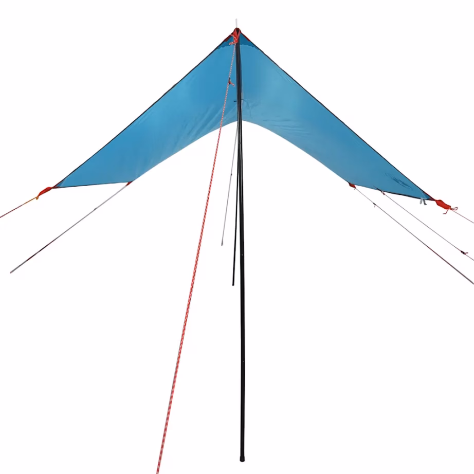 Veekindel sinine autovarikatus, PU-kattega polüester, 410 x 250 x 200 cm - 4