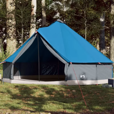 Veekindel sinine tipi peretelk 12 inimesele, PU-kattega polüester, 600 x 600 x 350 cm