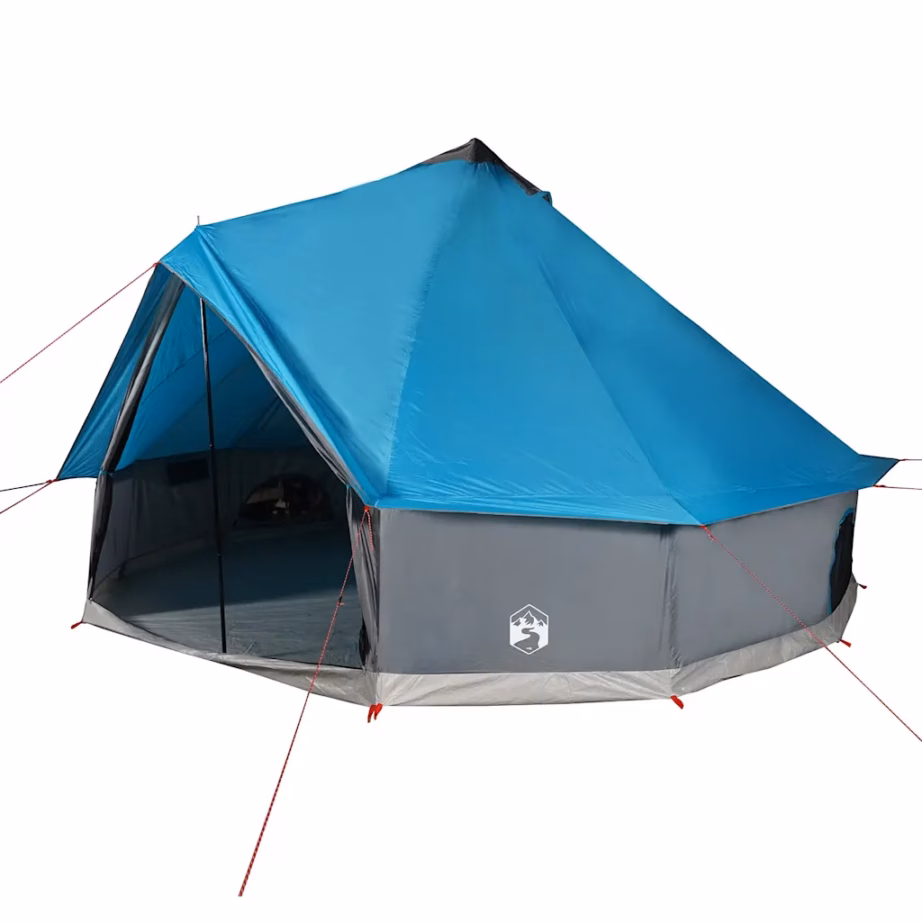 Veekindel sinine tipi peretelk 12 inimesele, PU-kattega polüester, 600 x 600 x 350 cm - 2