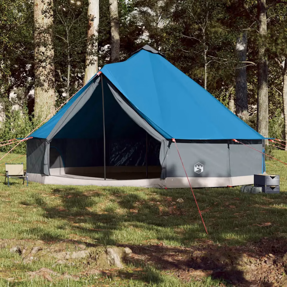 Veekindel sinine tipi peretelk 12 inimesele, PU-kattega polüester, 600 x 600 x 350 cm - 3
