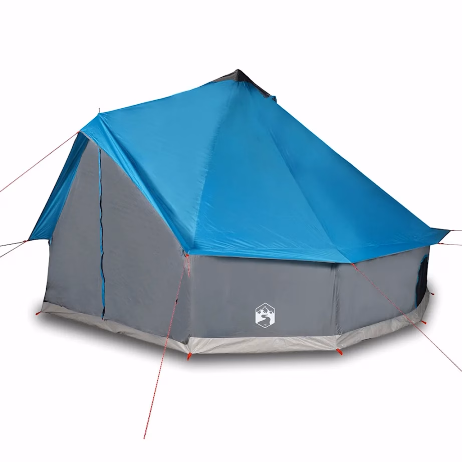 Veekindel sinine tipi peretelk 12 inimesele, PU-kattega polüester, 600 x 600 x 350 cm - 4
